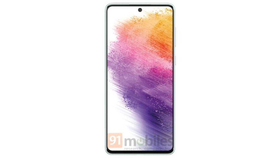 Alleged Galaxy A73 render - Samsung's next smartphone event is apparently on March 17