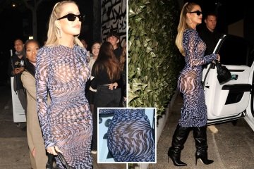 Khloe flashes her thong in see-through dress after sparking fears with tiny frame