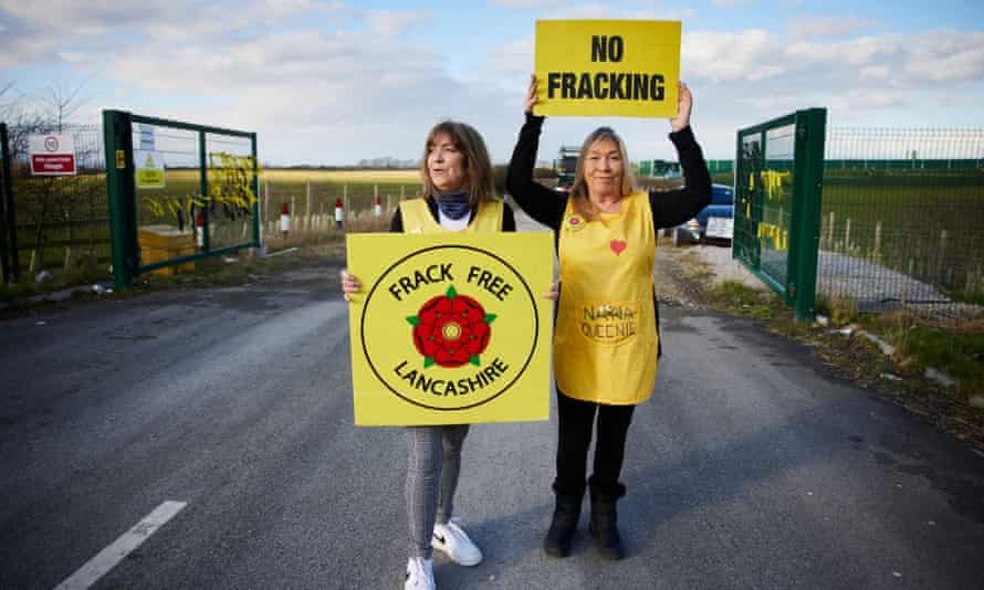 Tina Rothery and Julie Daniels, founding members of the Nanas anti-fracking group