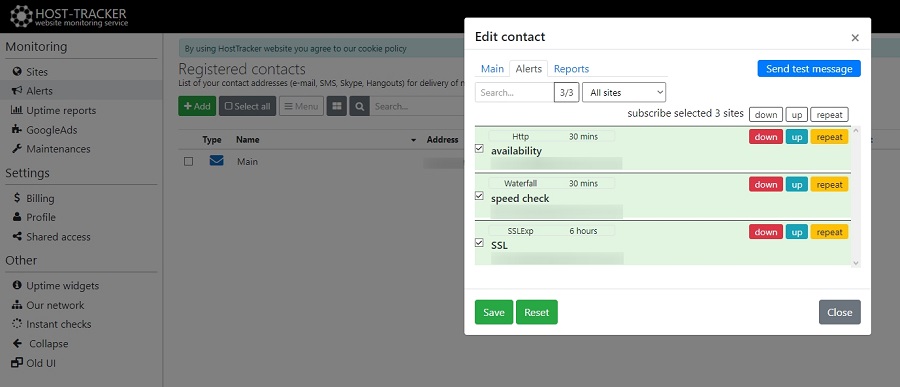 website monitoring