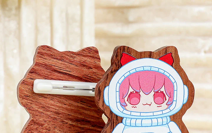 Vograce Wooden Pins Stickers