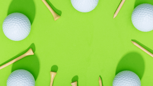 visible golf ball