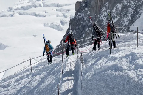 Skiing in Icy Conditions