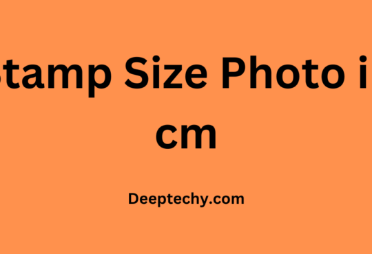 Stamp Size Photo in cm