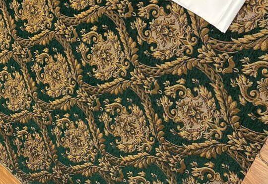 Patterned Chenille Upholstery Fabric